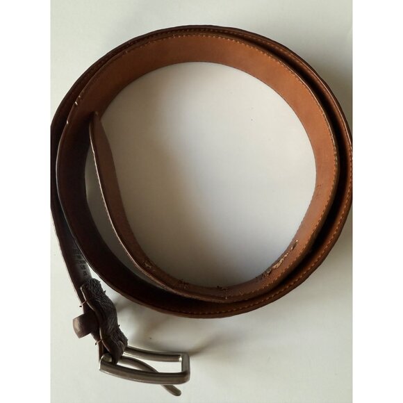 Mens Handcrafted Pebbled Leather Everyday Casual Dress Belt - Picture 2 of 9